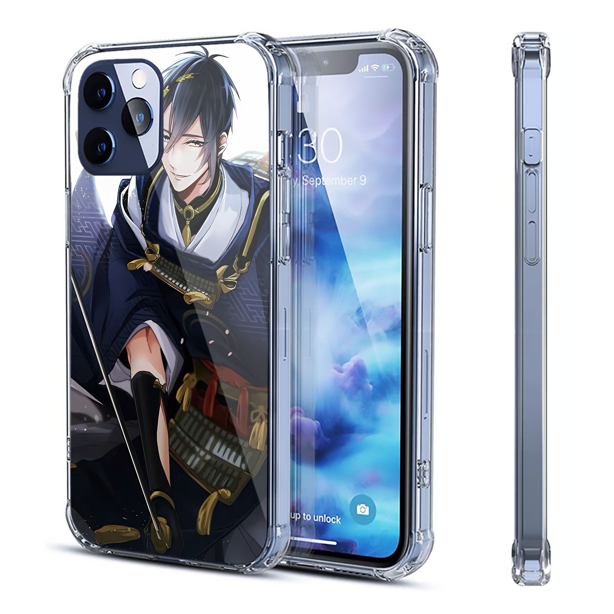 （画像用） 刀剣乱舞 Touken Ranbu 【iPhone 12シリーズ対応】透明スマホケース（クリアソフトケース）